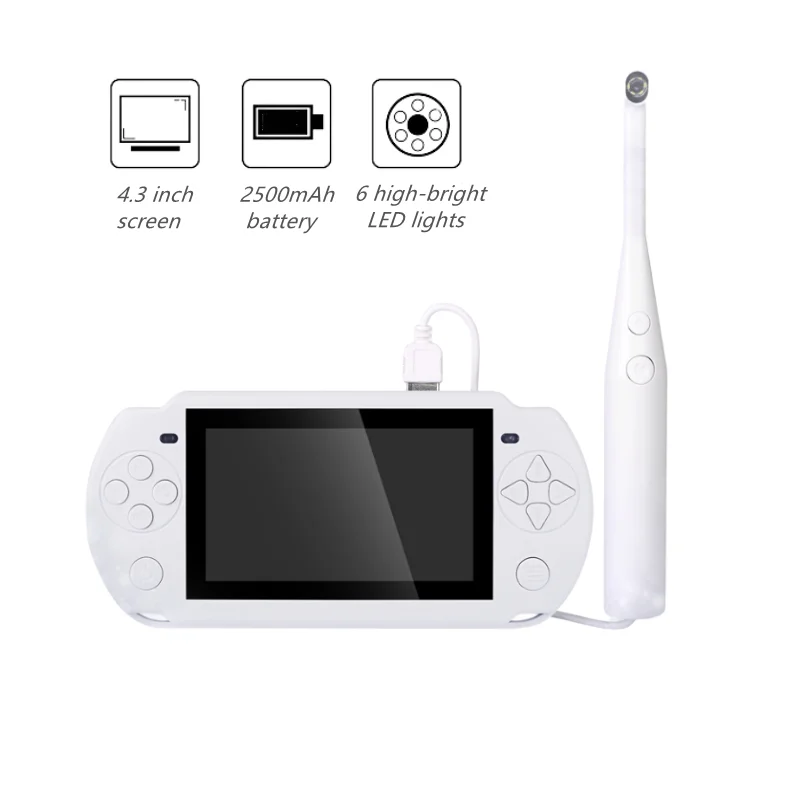 Ручной визуальный стоматологический эндоскоп с экраном 4 3 дюйма медицинский