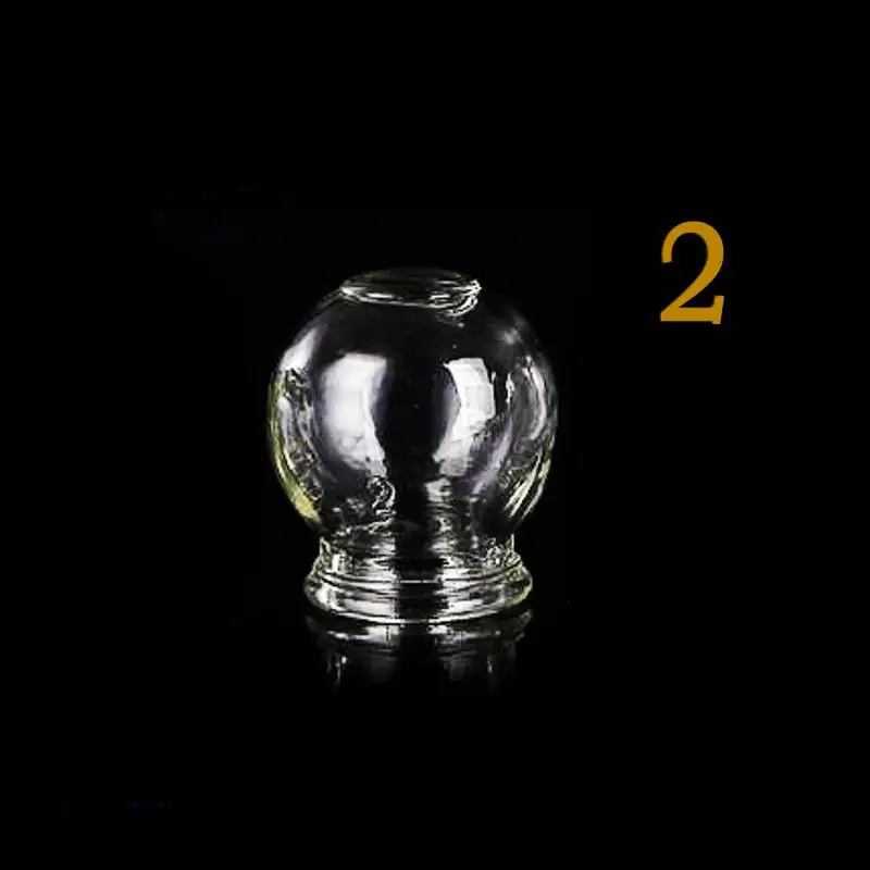 Number 2 6 моделей, бытовые стеклянные банки, огненная чашка, китайская акупунктурная Массажная терапия, медицинская утолщенная стеклянная присоска YC057 - Цвет: Number 2