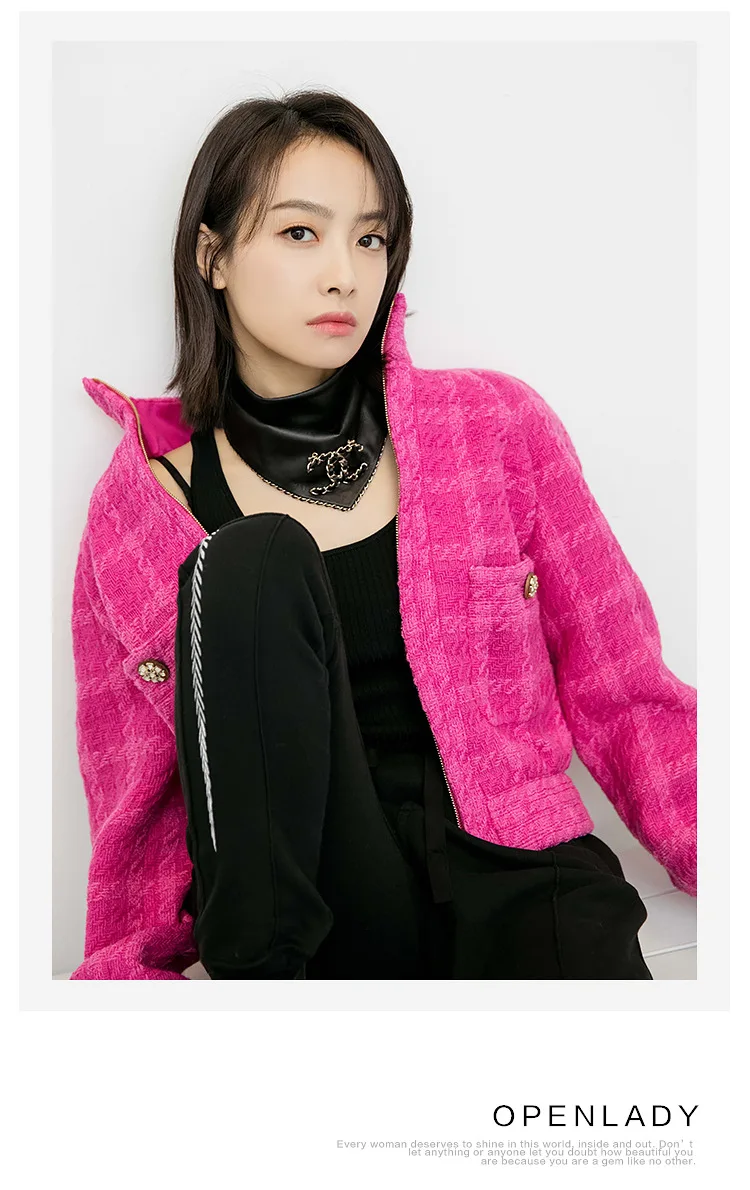 Small Fragrant Coat Women's New Cotton Padded Jacket Thickened with Cotton Korean Top Coats and Jackets Women