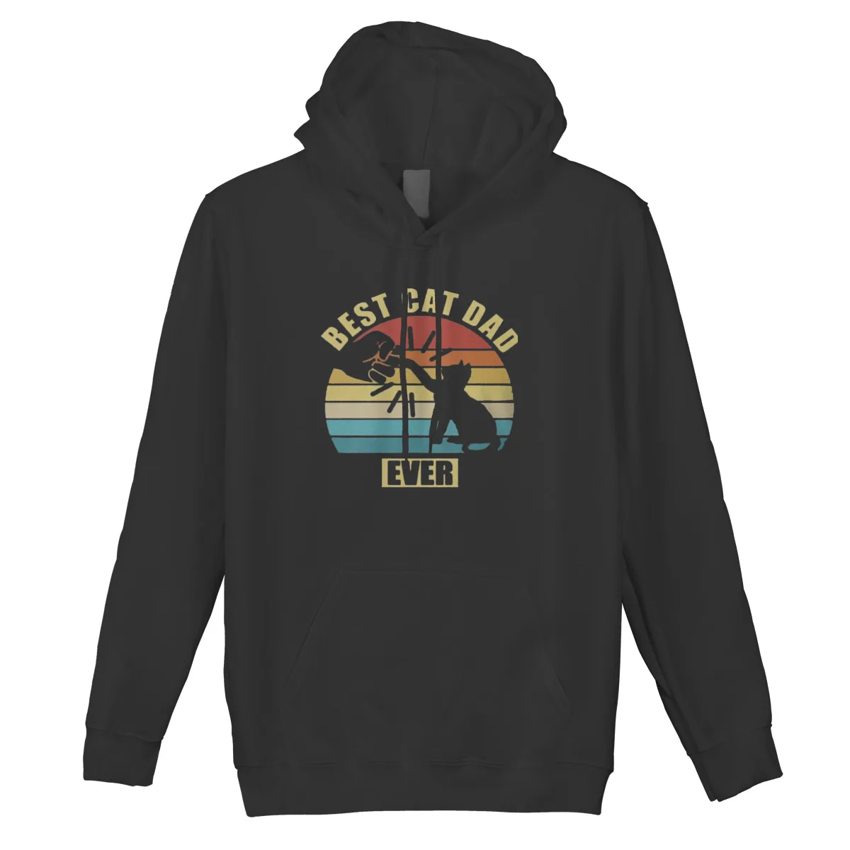 

Men's Hoodie best cat dad everFunny Kawaii Pullover Hood Sweatshirts Sweatshirt 37162