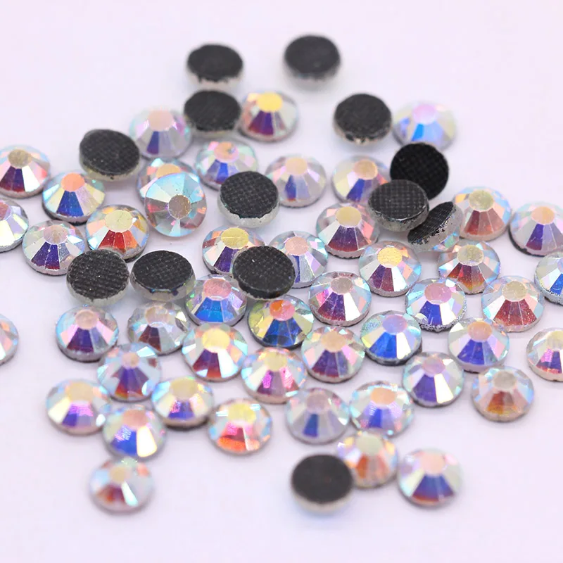 Стразы с кристаллами всех размеров стразы горячей фиксацией для дизайна ногтей