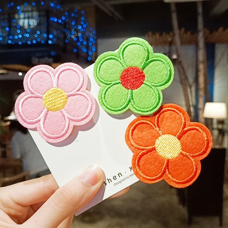 Тканевые красные розовые зеленые желтые оранжевые Цветочные головные уборы