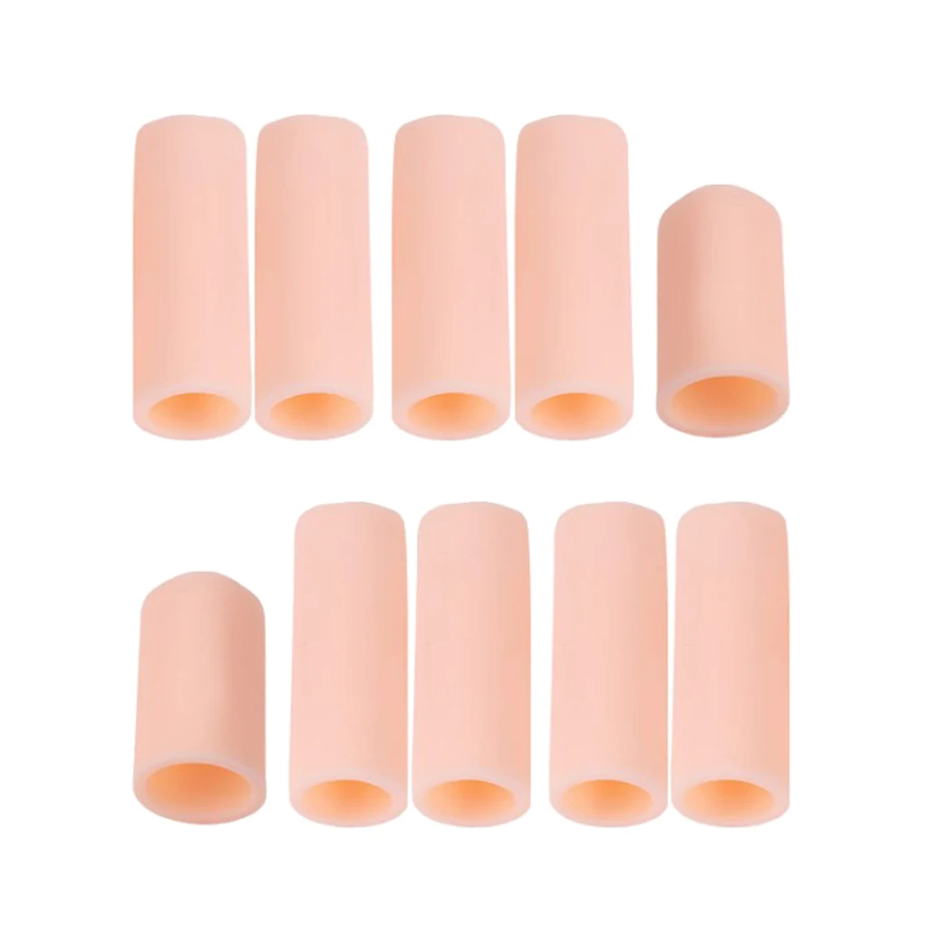 Фото 10pcs Cuttable Reusable Elastic Silicone Gel Toe Finger Caps Covers Sleeves Tubes Обувь 10pcs Cuttable Reusable Elastic Silicone Gel Toe Finger Caps Covers Sleeves Tubes Обувь