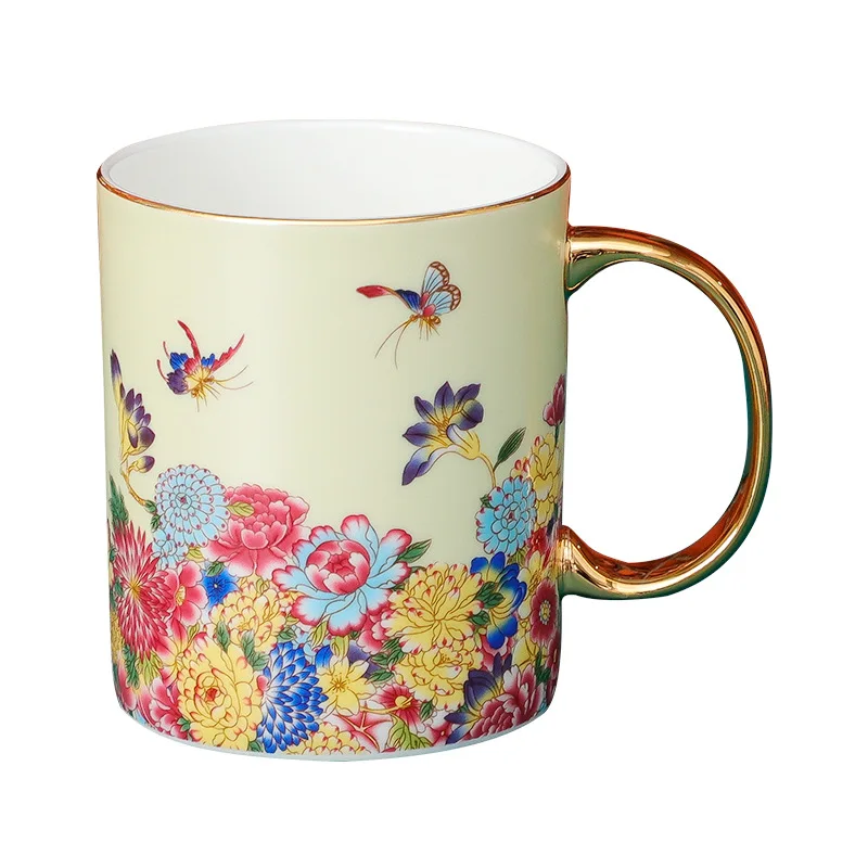 Новая китайская кружка из костяного фарфора светильник Роскошная окрашенная