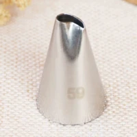 59 small size rose petal decorating tip icing nozzle cake decorating tips stainless steel writing tube pastry tools bakeware