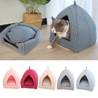 pet cat house soft shape foldable fabric pet dog cat bed warm sleeping nest for cat washable cute pet supplies