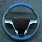 Оплетка на руль для Lada Vesta 2015, 2016, 2017, 2018, 2019, Xray 2015-2019, кожаный чехол на руль, Стайлинг автомобиля