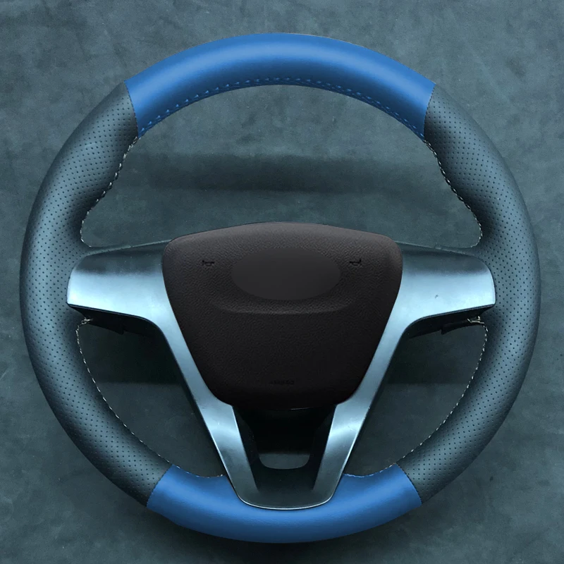 Оплетка на руль для Lada Vesta кожаный чехол 2015 2016 2017 2018 2019 Xray Стайлинг