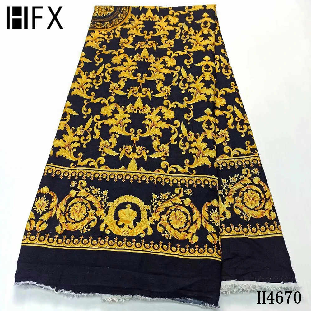 

HFX 5yards Printed african Lace fabric Trim For Sewing Craft DIY Apparel Fabric Lace Garment Accessory for women dress H4670