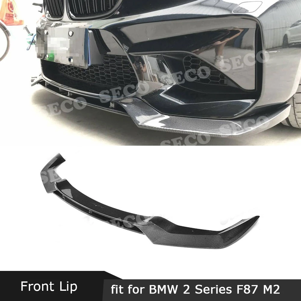Передний спойлер для BMW 2 серии F87 M2 2016 2019 передний из углеродного волокна/FRP V Style