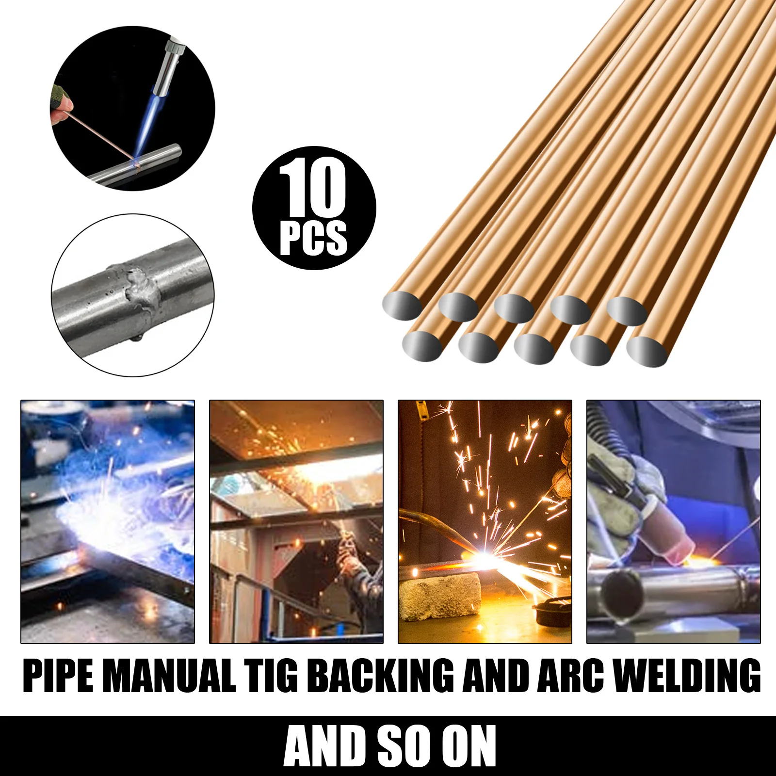 10/20pcs 1.6/2MM Pipe Welding Wire Low Temperature Carbon Steel Weld Flux Soldering Tool Rods Repair Tools High Quality | Инструменты