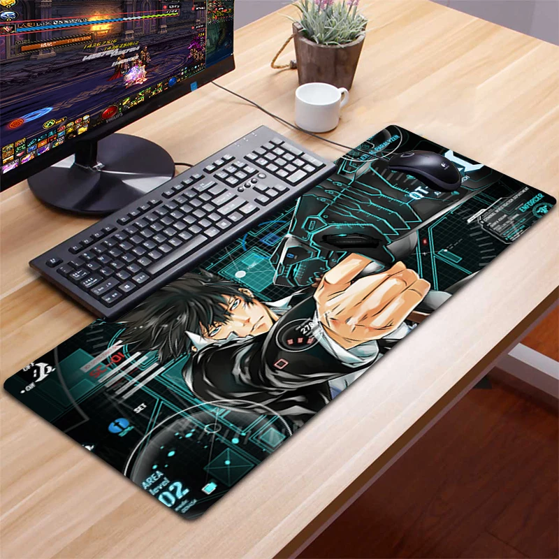 

Psycho- Pass Mouse Pad Mat Computer Mousepad 90x40cm Natural Rubber XXL Mouse pad gamer desk mat Computer Gamer keyboard Mouse