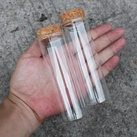 15 pieces 90ml 3oz test tubes with cork stopper 37120mm glass tubes lab glassware spice jars glass storage jars for craft diy