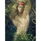 Алмазная живопись русалка, 3D картина с круглыми стразами, 5D для творчества, домашний декор