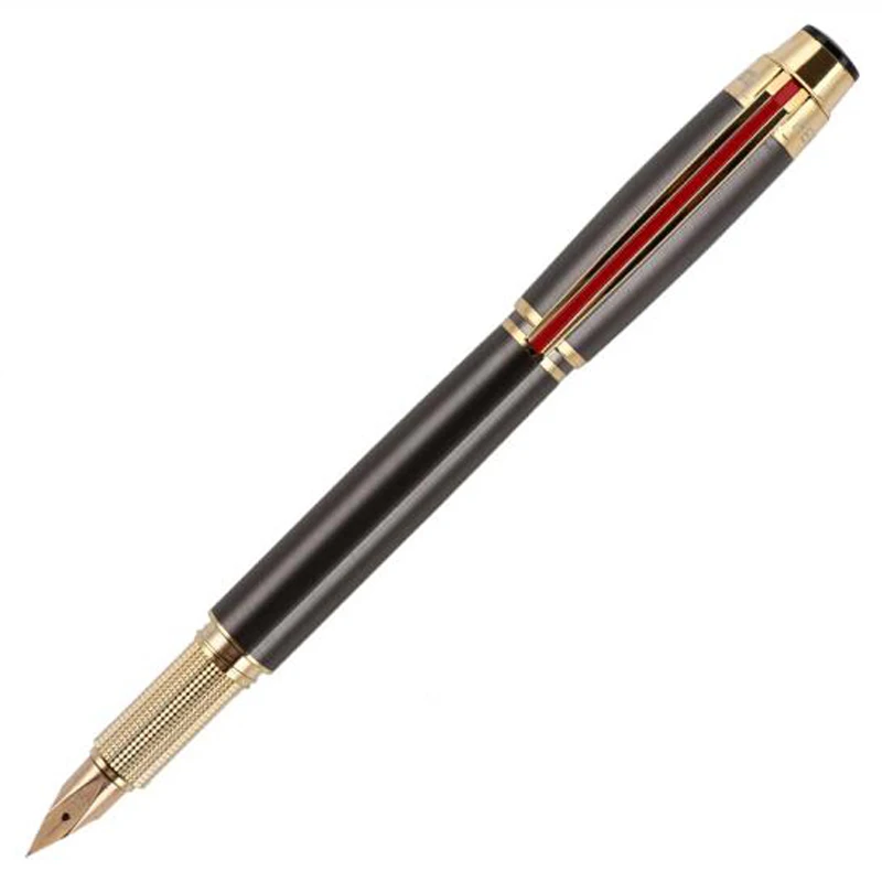 Hero 200E 14K Gold 0.5mm Fine Nib Fountain Pen Gold Trim Office School Writing Tool Gift Pen Accessory Gift Box Collection
