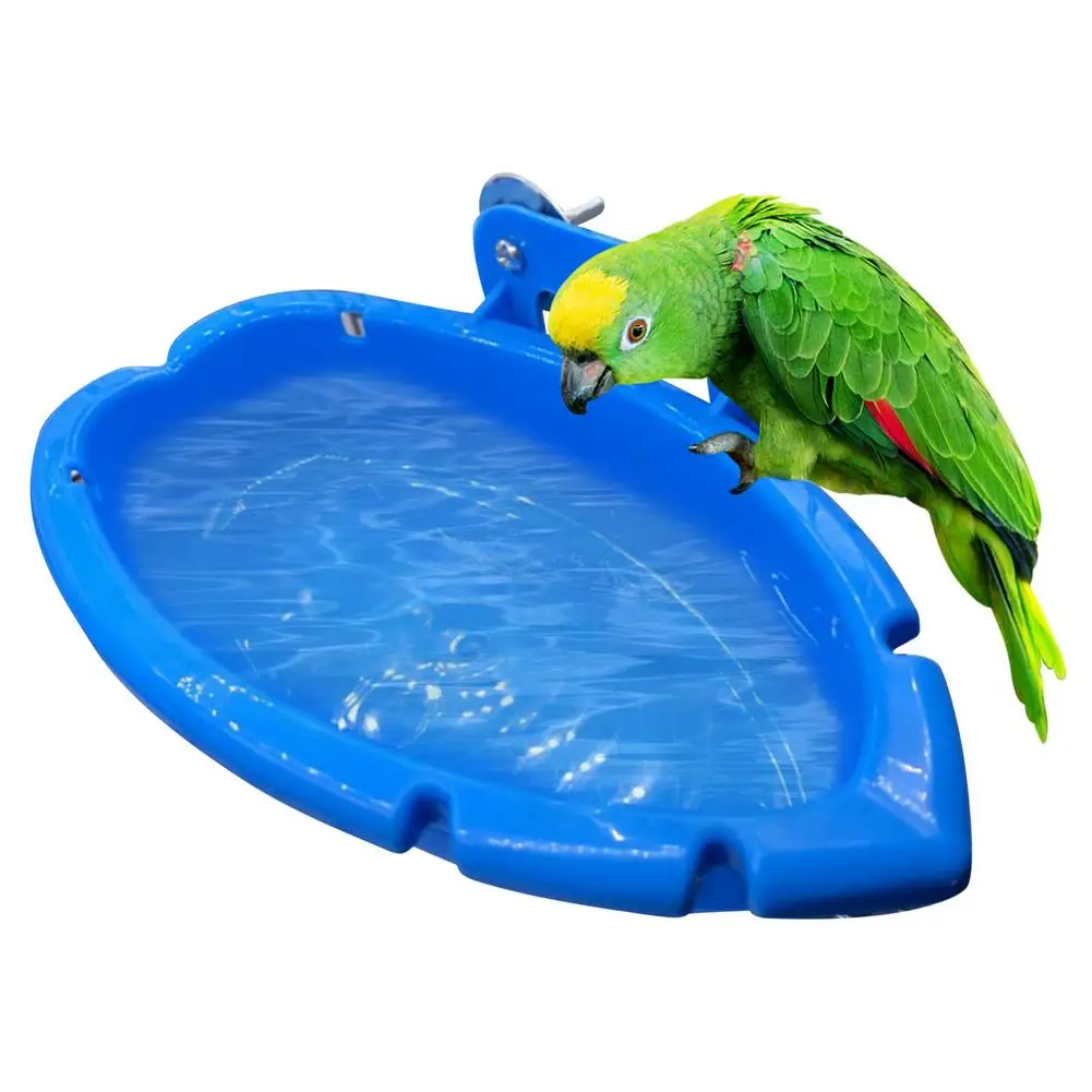 

Cage Hanging Bird Baths Tub Bowl Basin Parrot Bathing Box Bird Birdbath Tub Parrot Bath Supplies Bath Room Feeder #WO
