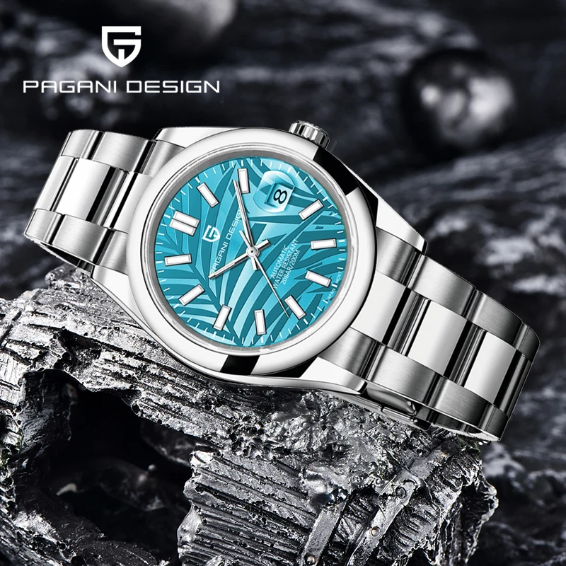 

PAGANI DESIGN 39MM Luxury Sapphire Japan NH35A Palm Leaf Automatic Mechanical Winding Watch Men's Watch 200M Waterproof