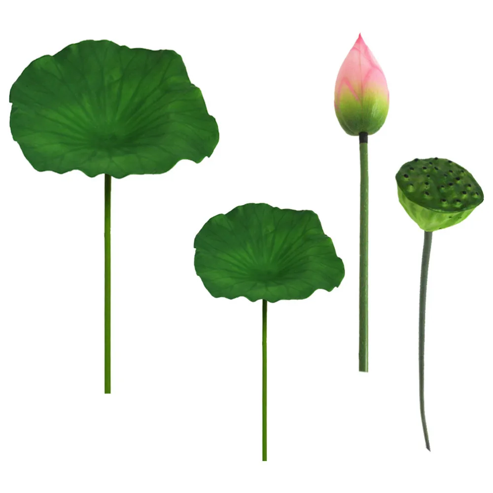 

1Set Simulated Lotus Bud Adornment Home Pastoral Flower Decor Scene Layout Prop