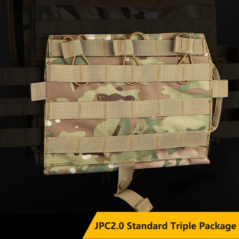 

Tactical Triple Magazine Pouch M4 5.56 Vest Molle Front Plate Panel Flap Detatchable 1000D Nylon Mag Bag Hunting Accessories