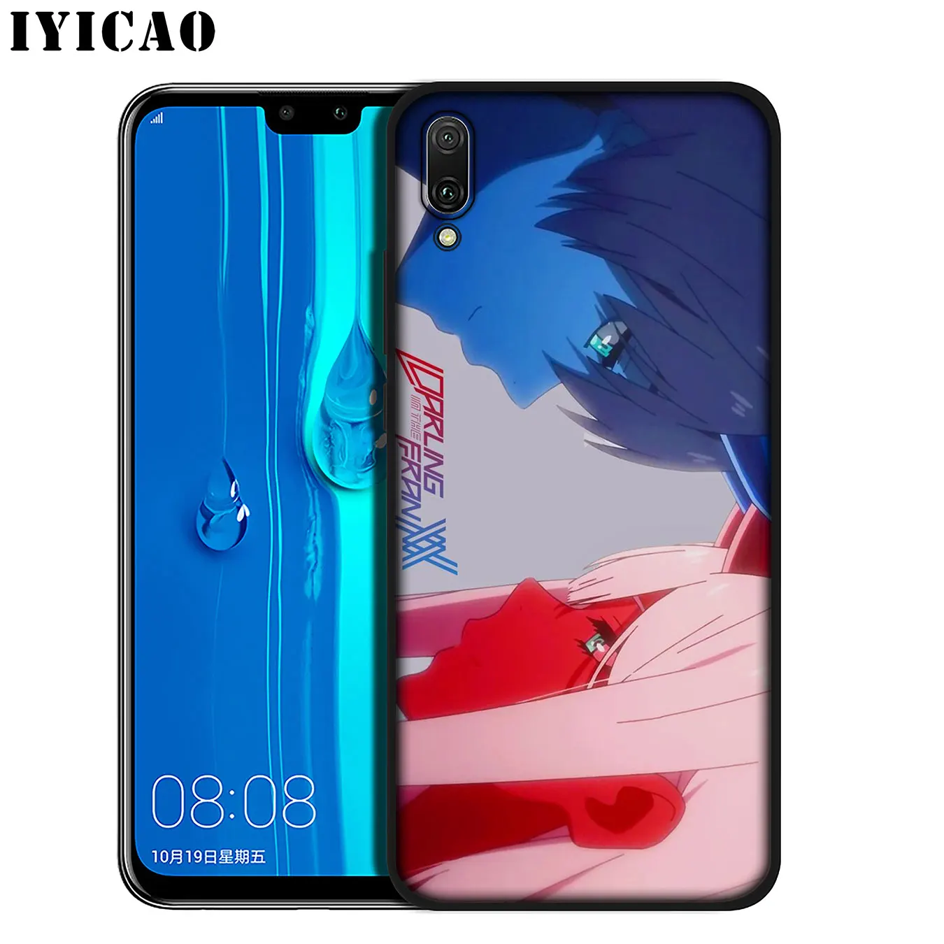 IYICAO Darling in the FranXX Anime Soft Silicone Phone Case for Huawei Mate 30 20 10 Pro Nova 5i 4 3 3i 2i 2 Lite Black Cover |