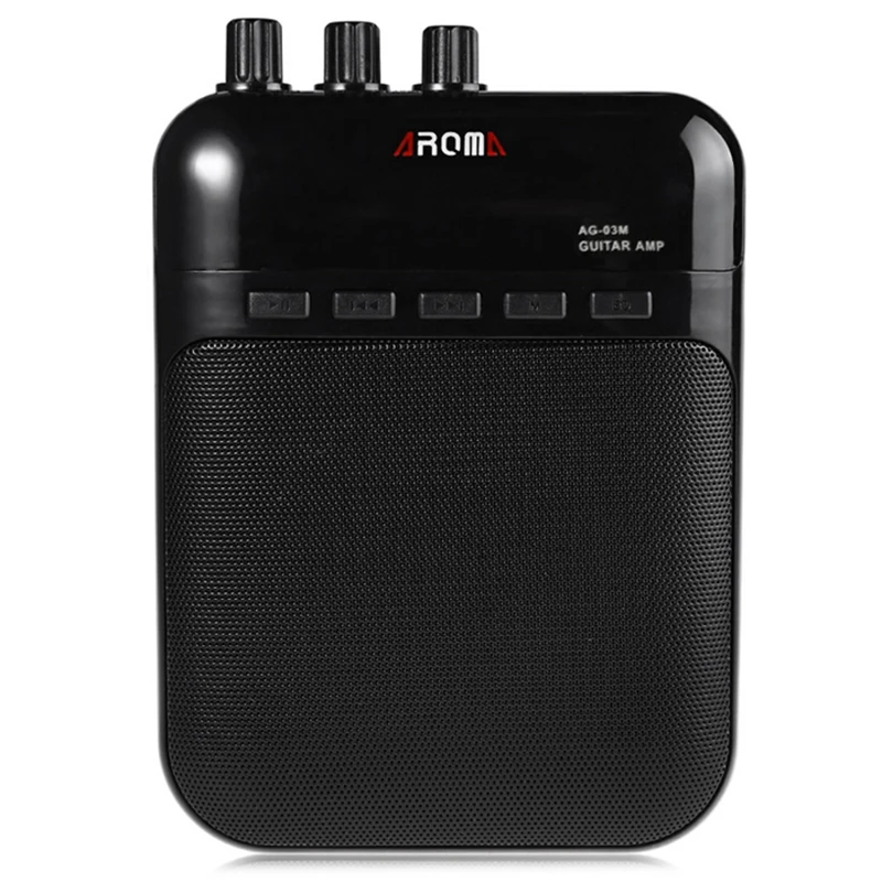 Портативный мини-гитарный усилитель ABUO-Aroma Ag-03M 25 Гц-20 кГц металлический гитарный
