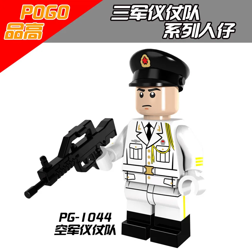 Одиночная PG8062 HK Макао полицейский СДУ Военная фигура фильм полицейская история город герой спецназ строительные блоки Модель Кирпичи Игрушки - Цвет: Air Force
