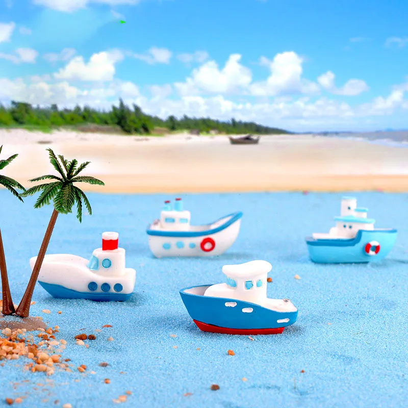 1 шт. лодка в средиземноморском стиле микро пейзаж DIY изделия из смолы корабельные