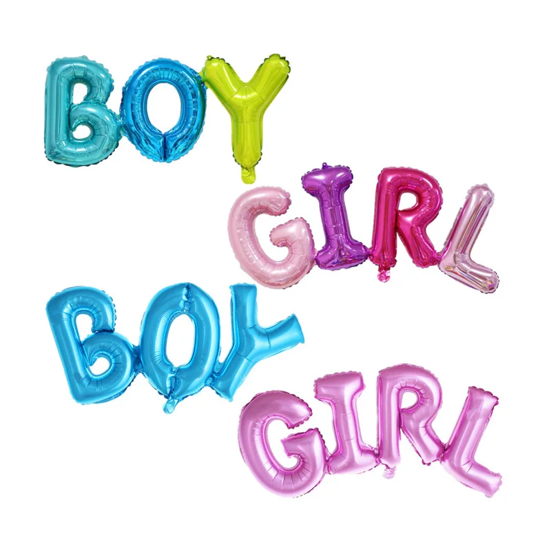 

Link Baby Boy Girl Letter Foil Balloons Baby Shower Birthday Wedding Party Large Size Connect Baby Alphabet Air Globos Decor