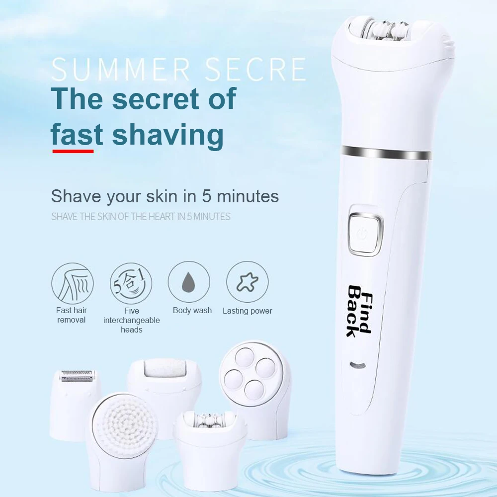 7 в 1 водонепроницаемый мульти часть обрезки гладкой и безболезненной леди