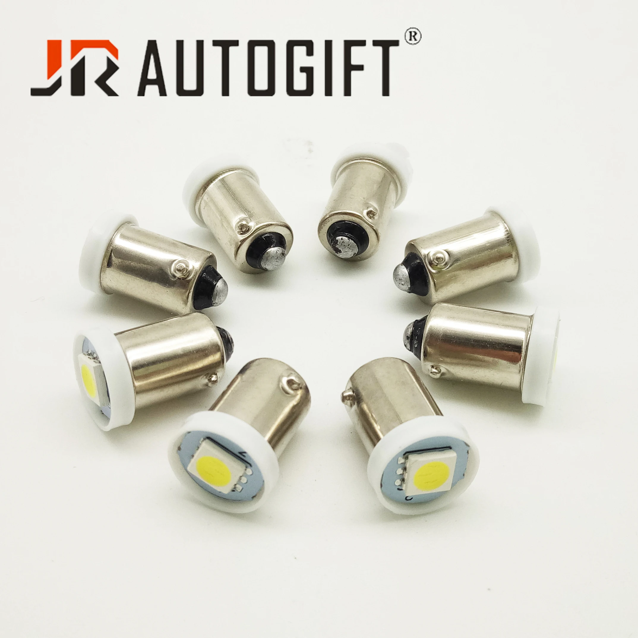 10 шт. BA9S 5050 1SMD 1 светодиодный T4W белый/синий/красный/желтый/зеленый 12/24 В ные лампы