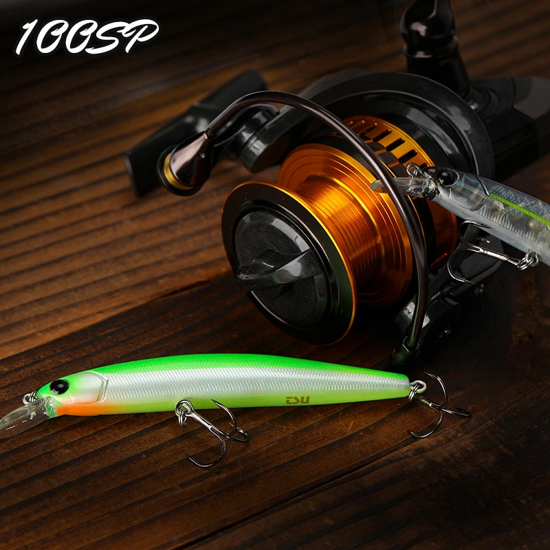 TSURINOYA 100SP Suspending Minnow Fishing Lure DW70 100mm 9.5g Jerkbait Pike Bass Crankbait Wobbler Hard Bait fishing gear
TSURINOYA 100SP Suspending Minnow Fishing Lure DW70 100mm 9.5g Jerkbait Pike Bass Crankbait Wobbler Hard Bait fishing gear