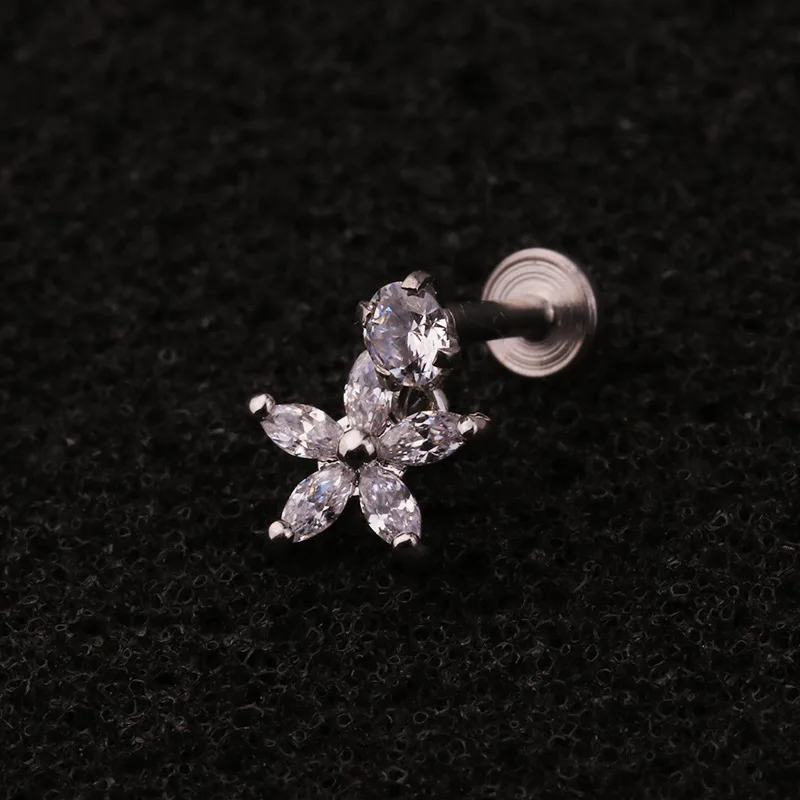 Серьга для пирсинга Labret ушной хрящ козелка губ 16 г | Украшения и аксессуары