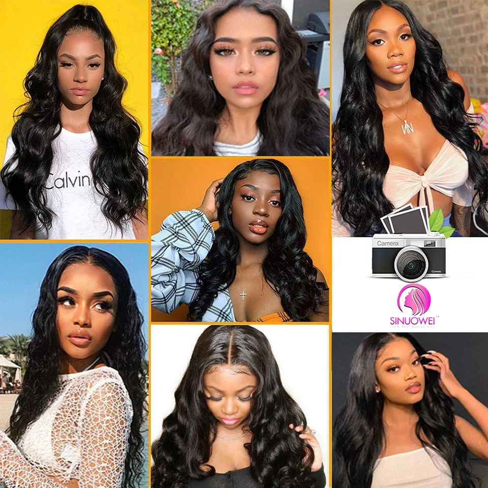 13X4 HD прозрачный кружевной передний парик из человеческих волос для женщин