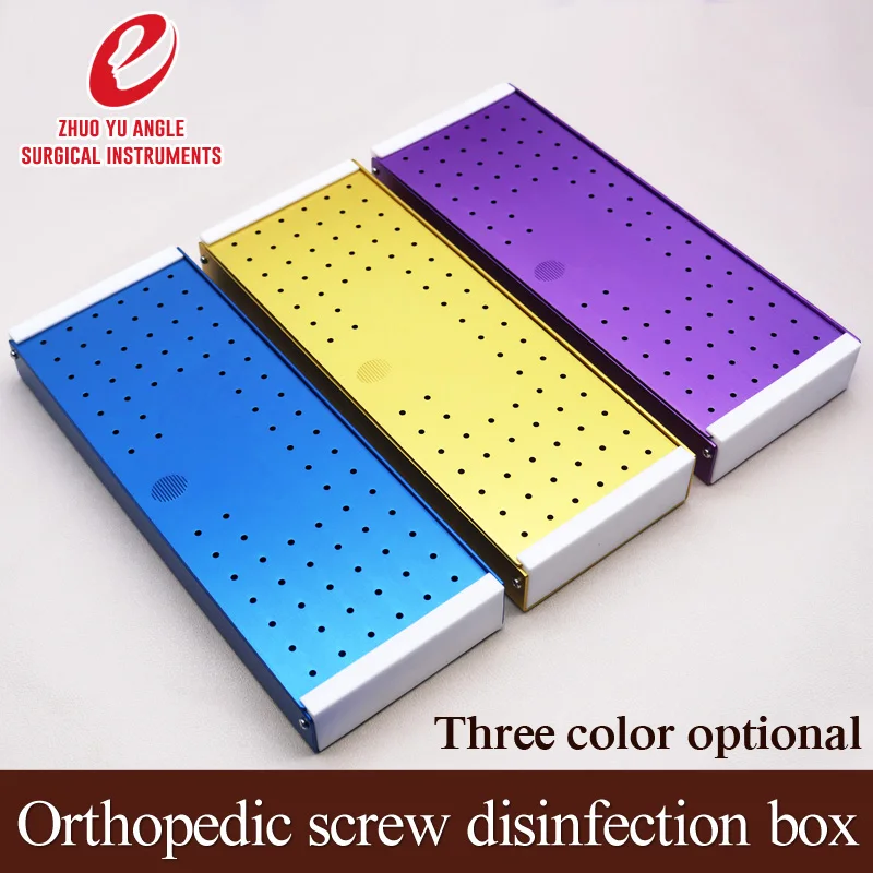 Pet orthopedic equipment bone screw screw box complete set of screws bone plate ventilation disinfection box storage box