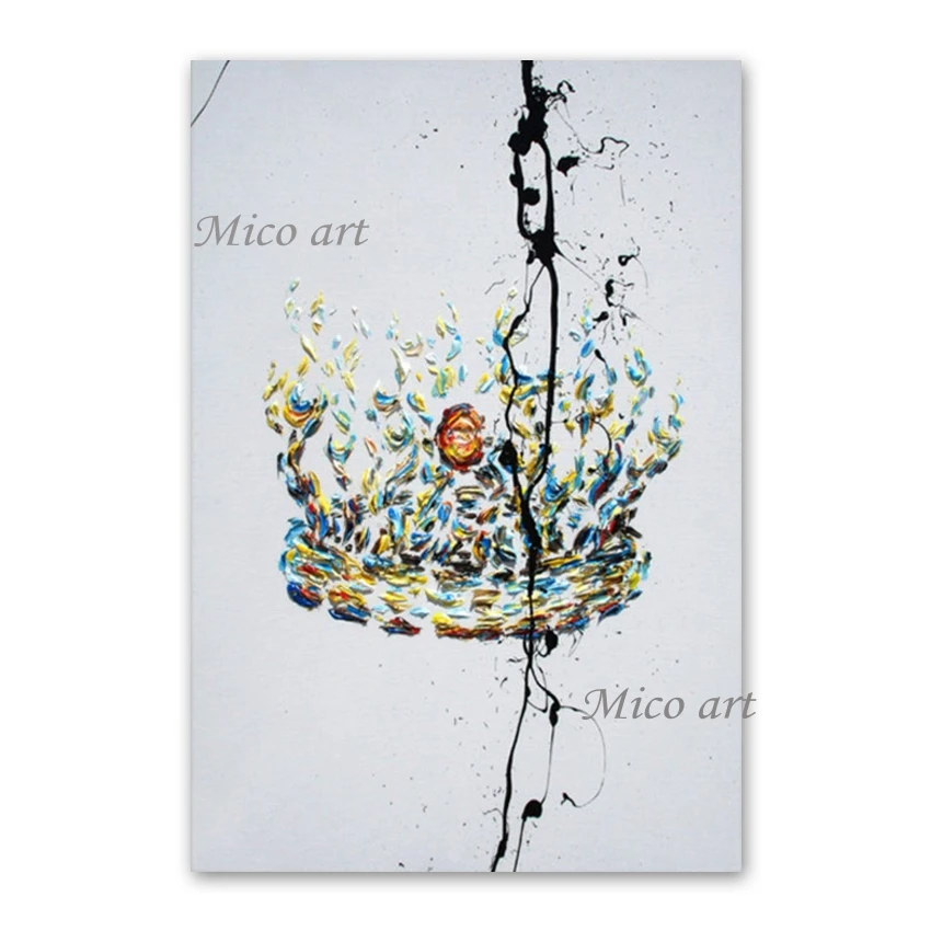 

New Palette Knife 3D Abstract Thick Acrylic Wall Decorative Item Heavy Textured Oil Painting Wall Hangings Picture Canvas Art