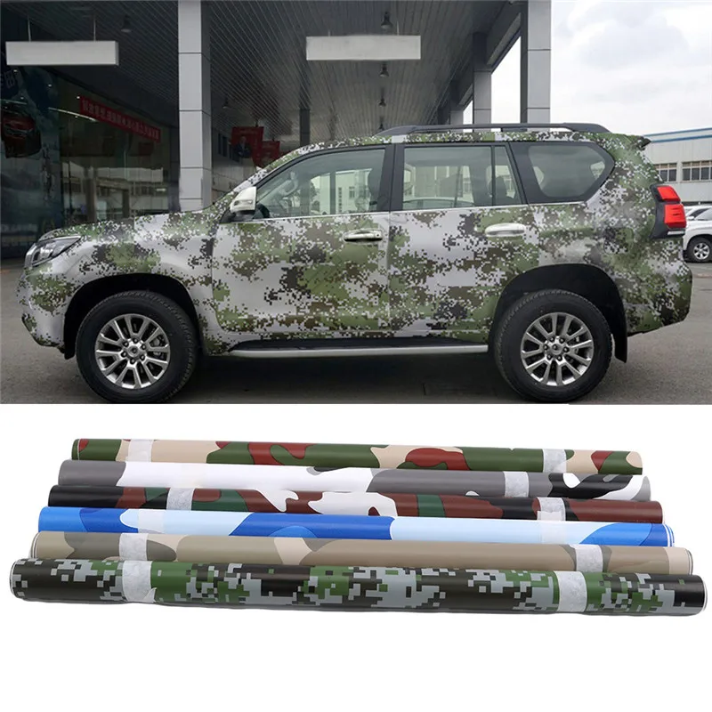 6 цветов камуфляжная виниловая пленка для кузова автомобиля стайлинга велосипед