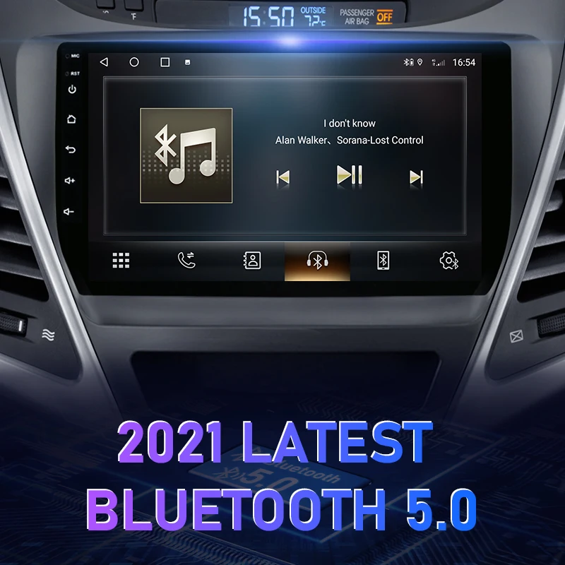 $87.18 Android 10.0 Car Radio For Hyundai Elantra Avante I35 2011-2016 Multimedia Video Player Navigaion GPS 2 din dvd Stereo Head unit