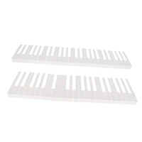 1 set 52 keys piano keyboard replacement keytops kit piano diy accessory