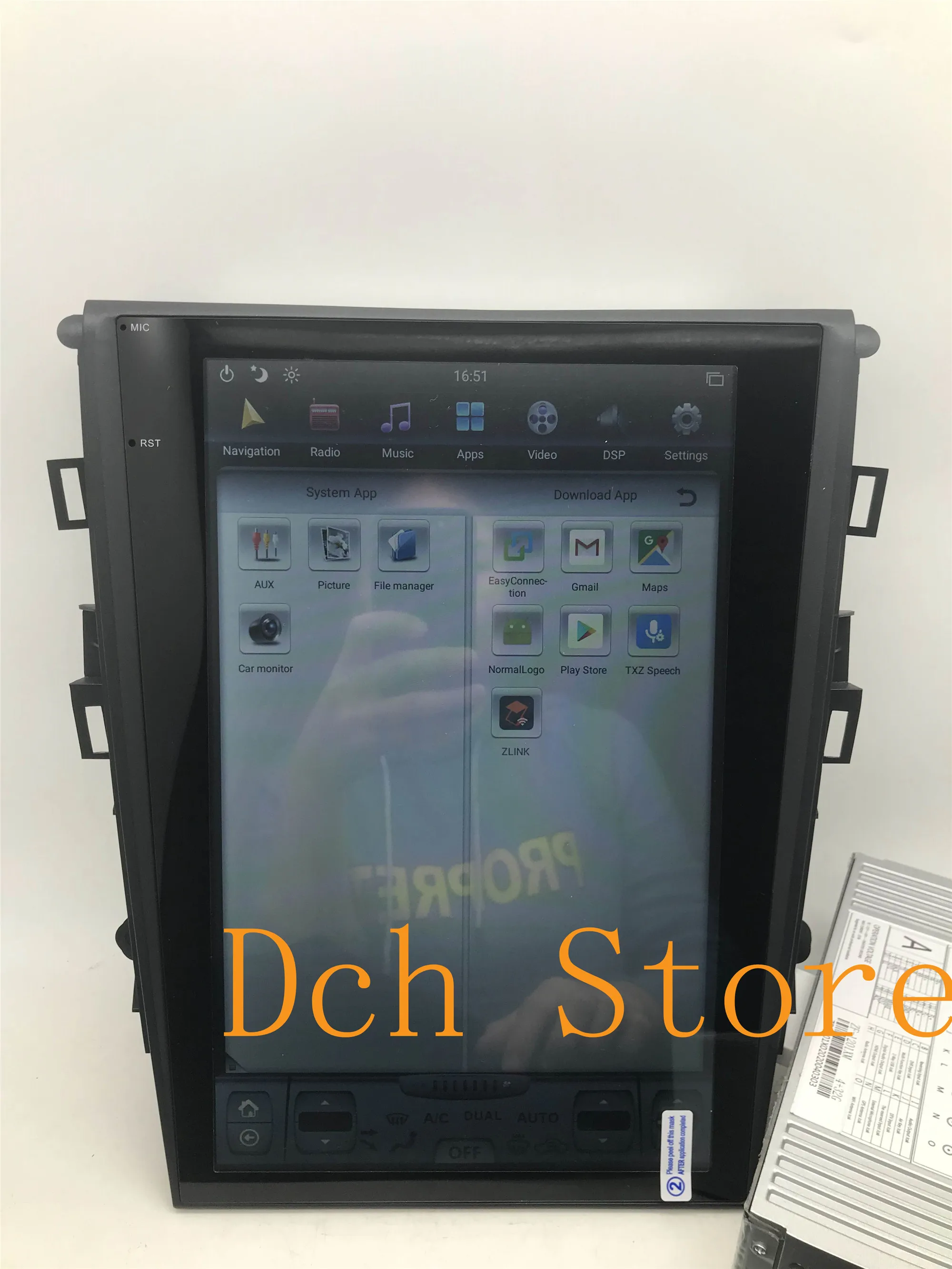 12 1 ''вертикальный автомобильный DVD плеер в стиле tesla Android 9 0 GPS навигация для Ford