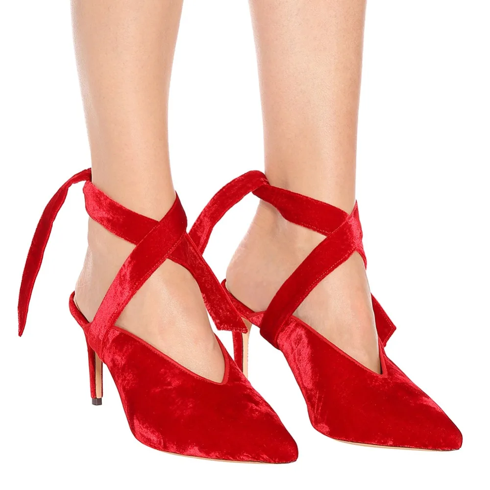 Женская вечерняя обувь на высоком каблуке с острым носком | Обувь