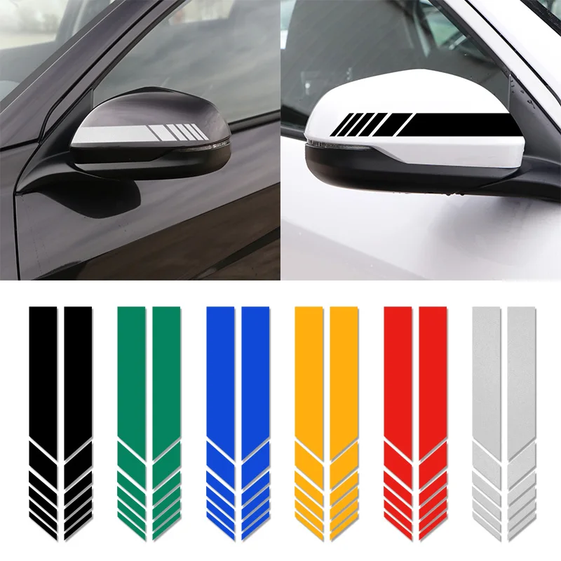 2 шт. автомобиль зеркалом заднего вида светоотражающие декоративные наклейки для