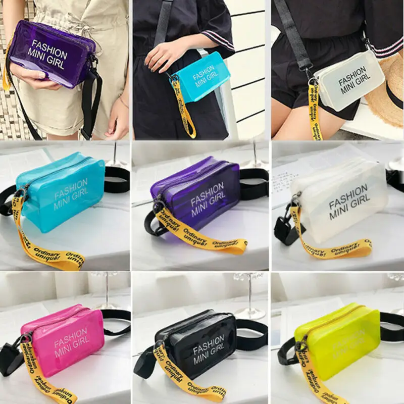 Женская сумка через плечо прозрачная маленькая повседневные сумки тоуты