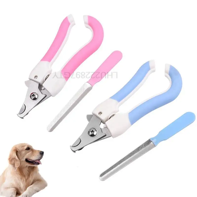 

Профессиональные кусачки для ногтей для домашних животных, кусачки для ногтей из нержавеющей стали для собак и кошек, двухцветные, экономны...