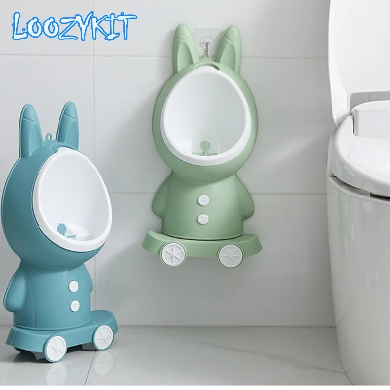 

Rabbit Baby Potty Toilet Stand Kids Training Boy Bathroom Wall-mounted Travel Toddler Split Portable Toilet