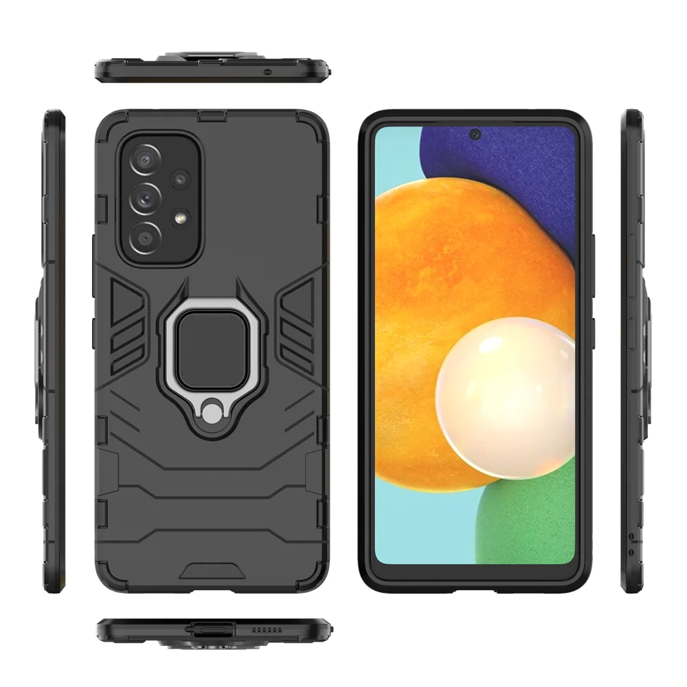 For Samsung Galaxy A53 5G Luxury Ring Back Cover Stand Armor ShockProof Case A 53 SamsungA53 Phone | Мобильные телефоны и