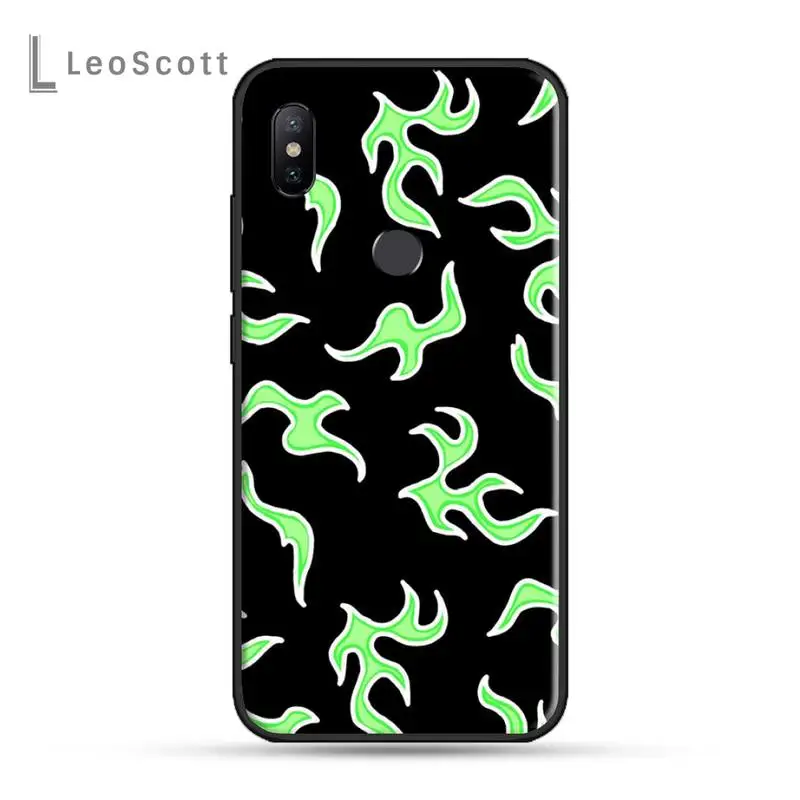 

Blue Flame Fire Phone Case For xiaomi Redmi 5 5A plus 7A 8 note 2 3 4 5 5A 6 7 GO K20 A2