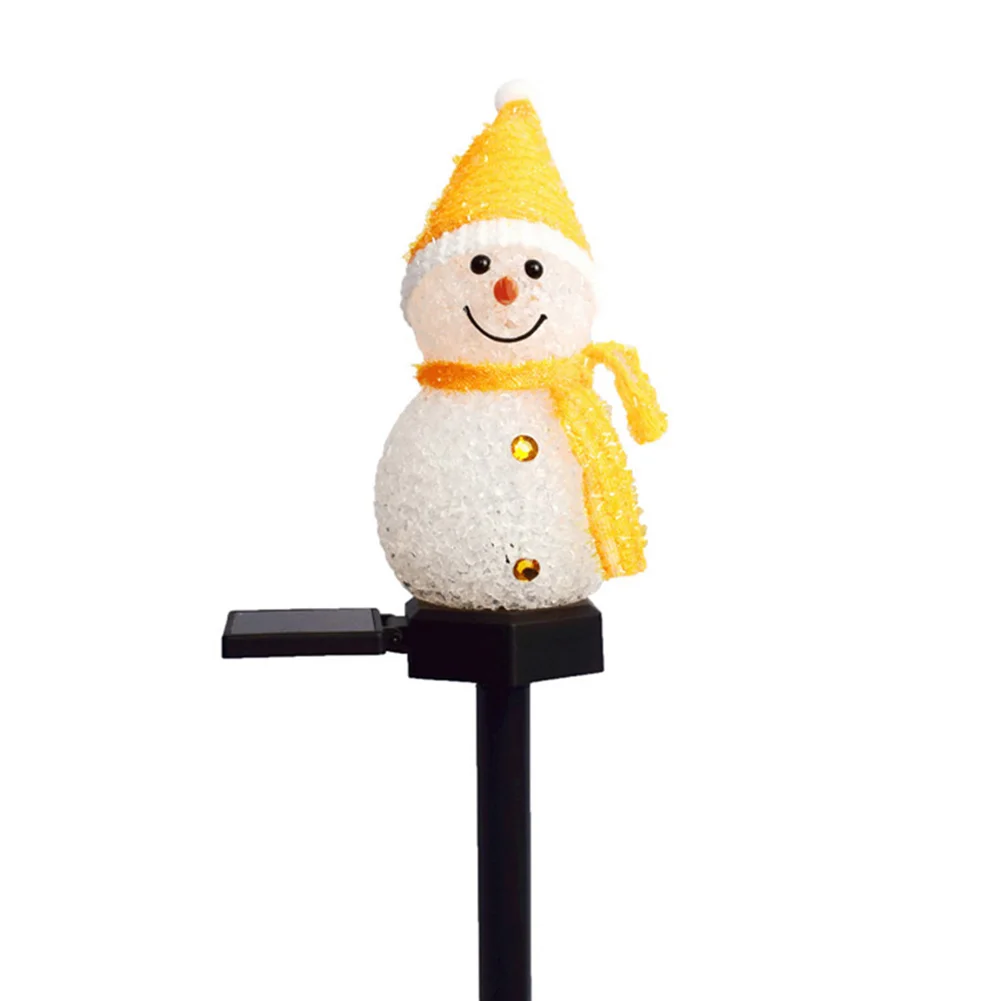 

Garden Road Path Decorative Lighting LED Solar Snowman Spike Light Christmas Outdoor Garden Lawn Path Lamp Spotlight