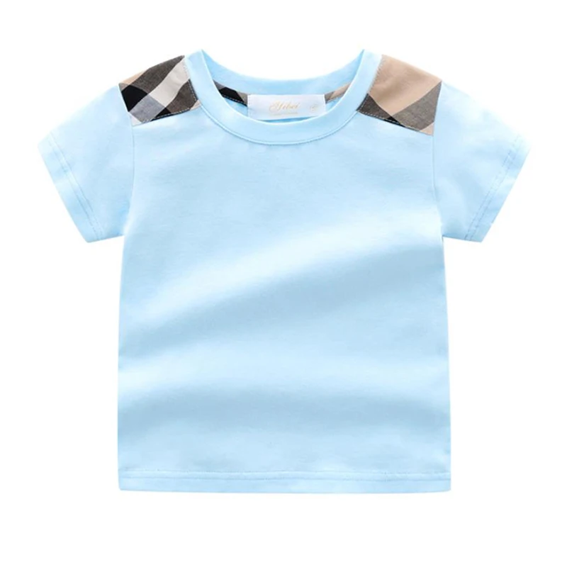 Boys Girls Short Sleeves T-shirt Baby Cotton Tee Tops Summer Clothing Short Tees Toddler Stripe T-shirt Cute Children Clothes