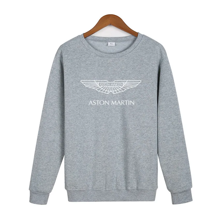 

ASTON MARTIN LOGO men's 2021 spring and autumn new fleece crew neck sweater sports leisure crew neck pullover men