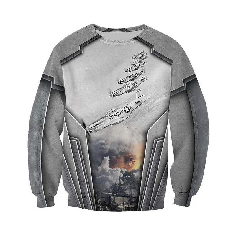 

New air force aircraft p51 Mustang 3D full Print Shirt Hoodie